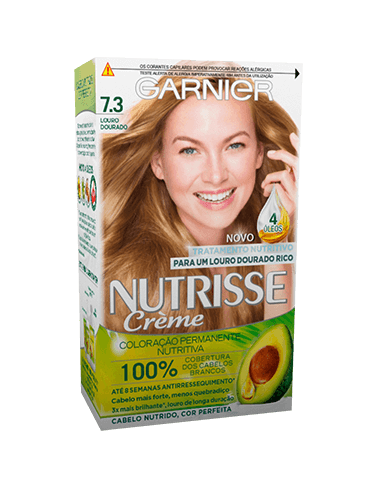 coloração nutrisse 7.3 louro dourado